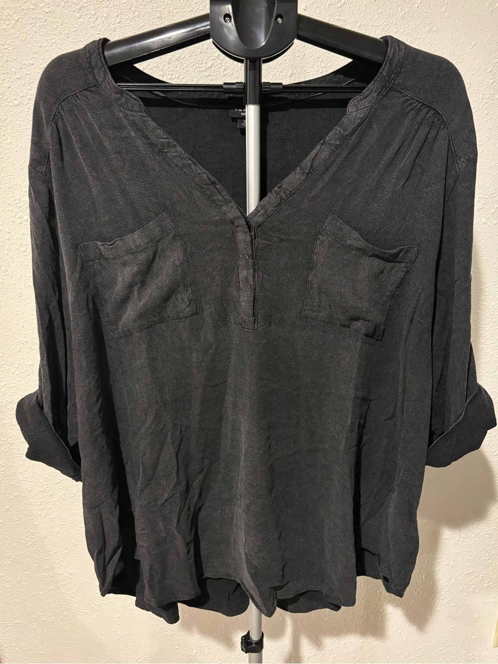 Torrid Harper Grey Blouse Size 3